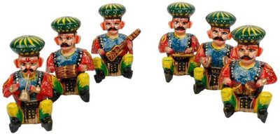 

Earth Ro System bawla set Decorative Showpiece - 5 cm(Wooden, Multicolor)