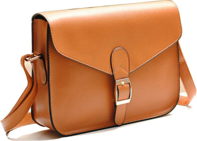 

TiQ Girls Formal Beige PU Sling Bag