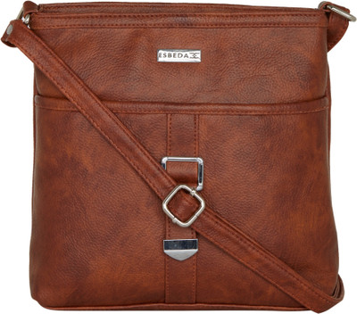 

Esbeda Women Casual Tan PU Sling Bag