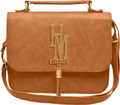 

tap fashion Women Casual Brown PU Sling Bag