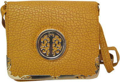 

RSC Girls Casual Yellow PU Sling Bag