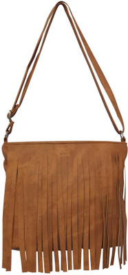 

Glorious Girls Evening/Party Brown PU Sling Bag