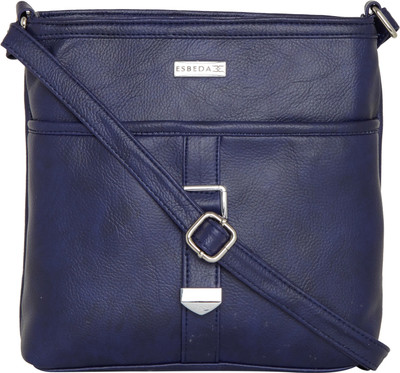 

Esbeda Women Casual Blue PU Sling Bag