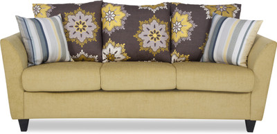 

Urban Living Rio Brilliance Fabric 3 Seater Sofa(Finish Color - Yellow)