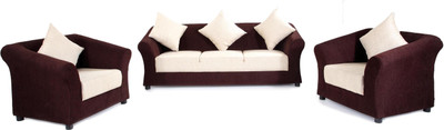 

Furnicity Fabric 3 + 1 + 1 Beige Sofa Set