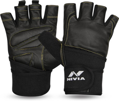 

Nivia GG-709 Gym & Fitness Gloves (M, Black)