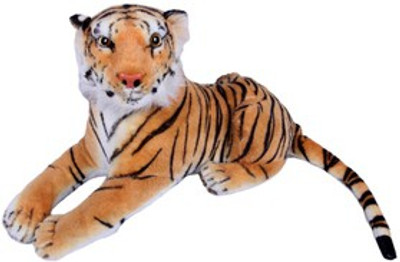 Ansh Soft Toy Brown Tiger - 25 cm(Brown, White)