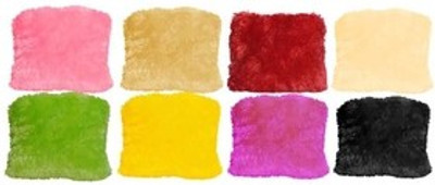 

Ansh Soft Fur cushions Sqaure - Set of 8 - 12 cm(Multicolor)