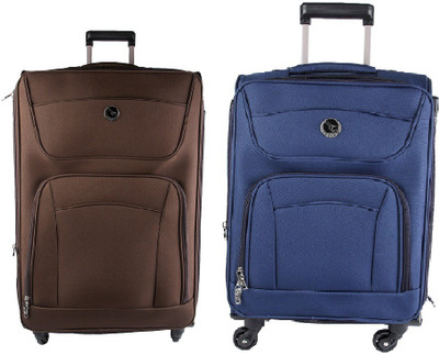 

emblem Sigma Suitcasee 2pcs Combo Expandable Check-in Luggage -  inch(Multicolor