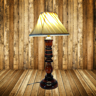 

Woodly Off White Table Lamp(45 cm, Off White)
