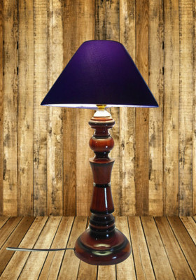 

Woodly Plain Blue Table Lamp(45 cm, Blue)