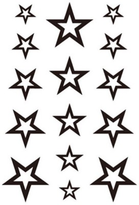 Flipkart - Savii Star Temporary Tattoo Sticker(Stars)