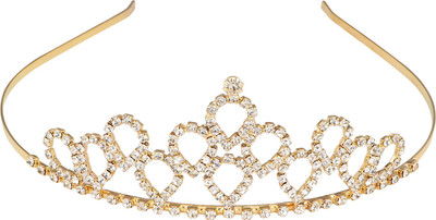 

Pink Rose Crown(Gold, Pack of 1)