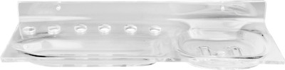 

Admire 3 IN 1 Holder Deluxe Acrylic Toothbrush Holder(Clear, Wall Mount)