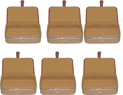 

Aadhya Ear ring folder pack of 6 Multipurpose Vanity Box(Brown)