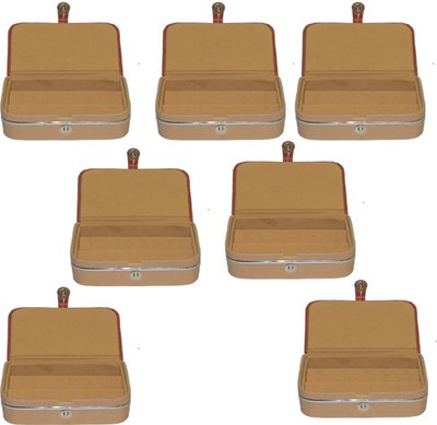 

Aadhya Ear ring folder pack of 7 Multipurpose Vanity Box(Brown)