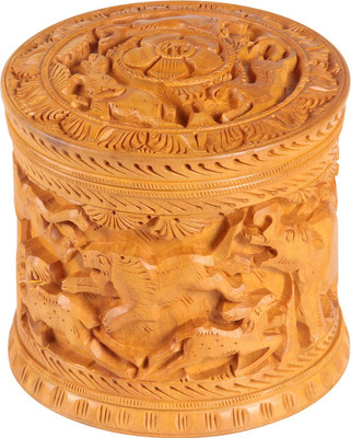 

Fab Handicraft Wooden Box Container,Srorage Vanity Box(Light Yellow)