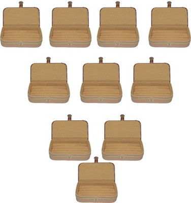 

Aadhya Ring folder pack of 10 Multipurpose Vanity Box(Brown)