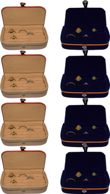 

Aadhya combo of ring folder pack of 8 Multipurpose Vanity Box(Blue)