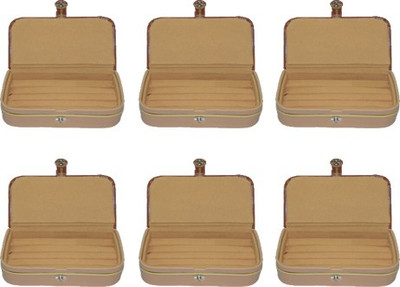 

Aadhya Ring folder pack of 6 Multipurpose Vanity Box(Brown)
