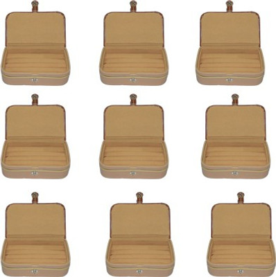 

Aadhya Brown ring folder Pack of 9 Multipurpose Vanity Box(Brown)
