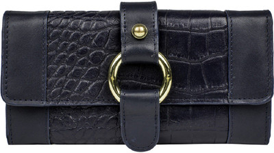 

Hidesign Women Casual Blue Genuine Leather Wallet(8 Card Slots)
