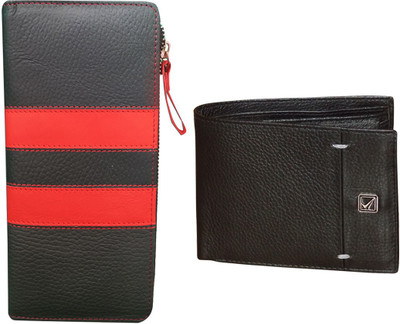 

Style 98 Men Black, Red Genuine Leather Wallet(6 Card Slots)
