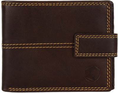 

KEZRO Men Brown Genuine Leather Wallet(3 Card Slots)