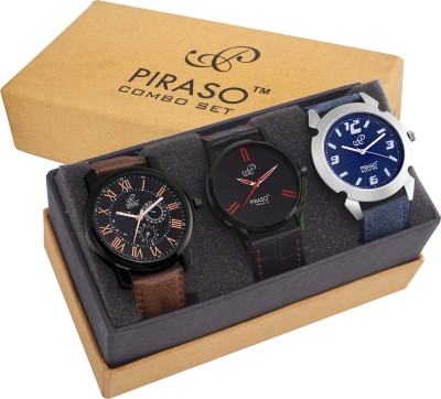 PIRASO PW3-9102 Combo Of 3 Trendy Watches DECKER Watch  - For Men   Watches  (PIRASO)