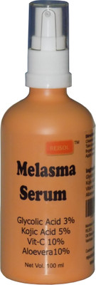 

REJSOL Melasma Serum 100 ml Glycolic Acid 3% Kojic Acid 10 Vitamin C Aloevera(100 ml)