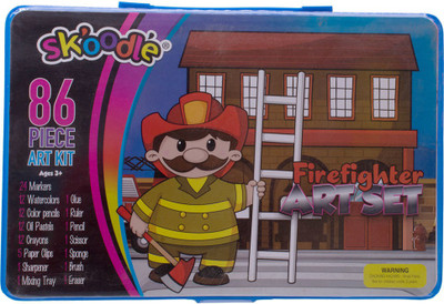 

SKOODLE 86 piece FIREFIGHTER Art Kit