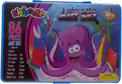 SKOODLE 86 piece UNDERWATER Art Kit
