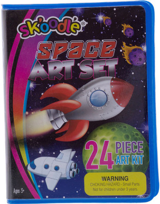

SKOODLE Kids drawing 24 Pieces Space Mini Coloring Kit Art Set