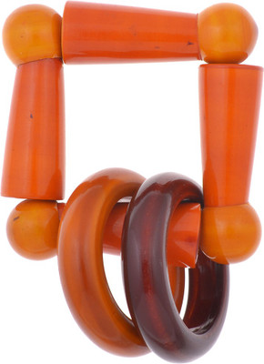

Gogalgai Toys Teether shabby Rattle(Orange)