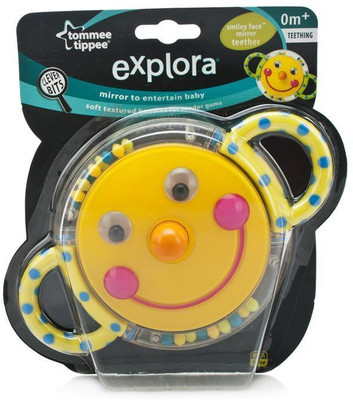 

KC Tommee Tippee Explora Smiley Face Mirror Rattle(Multicolor)