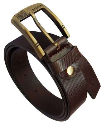 

Fashius Men Brown Genuine Leather Belt, Brown-02