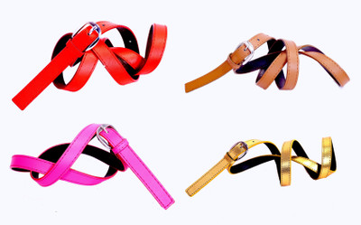 

Piftif Women Casual Multicolor Artificial Leather Belt