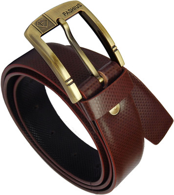 

Fashius Men Brown Artificial Leather Belt, Black-01