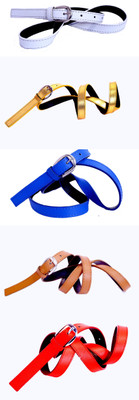 

Piftif Women Casual Multicolor Artificial Leather Belt