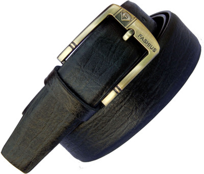 

Fashius Men Black Artificial Leather Belt, Black-01