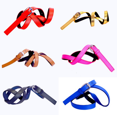 

Piftif Women Casual Multicolor Artificial Leather Belt