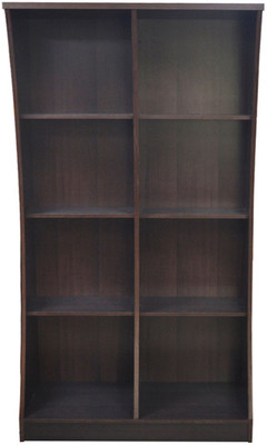 

Eros Moderna Engineered Wood Open Book Shelf(Finish Color - Walnut)