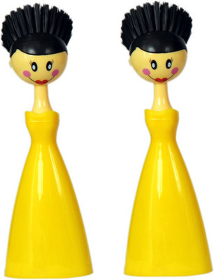 

FullHouz Plastic Wet and Dry Brush(Multicolor, Pack of 2)