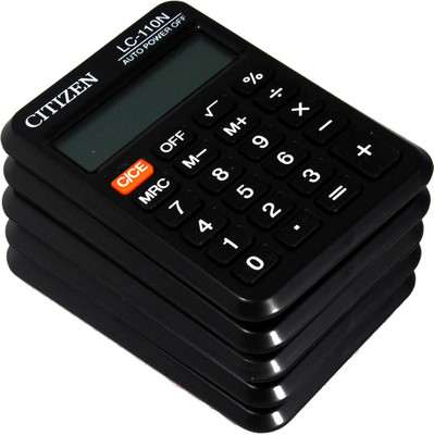 

Citizen |Pack of 5| LC-110N Stealodeal |Pack of 5| LC-110N Basic Calculator(8 Digit)