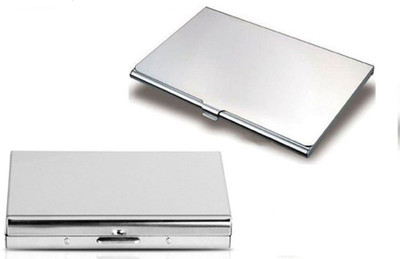 

CrackaDeal Stylish Quality Steel Plain Executive ATM & Stainless Steel Professional Visiting 6 Card Holder(Set of 2, Multicolor)