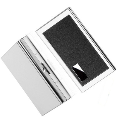

CrackaDeal Trendy 2017 Quality Steel Black Leather Luxury ATM & Steel Plain Business Purpose Visa ATM 6 Card Holder(Set of 2, Multicolor)