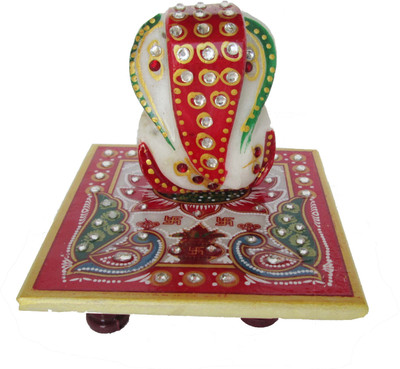 

AnsuyaEnterprises Marble All Purpose Chowki(Multicolor)