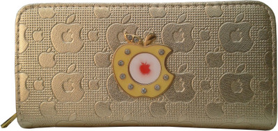 

Sanshul Women Gold Canvas Wallet(12 Card Slots)