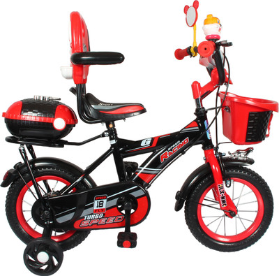 

HLX-NMC KIDS BICYCLE 12 BOWTIE RED/BLACK 12 T Recreation Cycle(Single Speed, Red, Black), Black;red