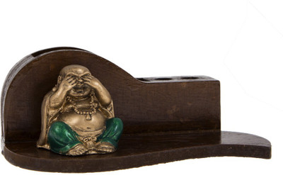 

Smile2u Retailers 3 Compartments Wooden Pen Stand(Multicolor)